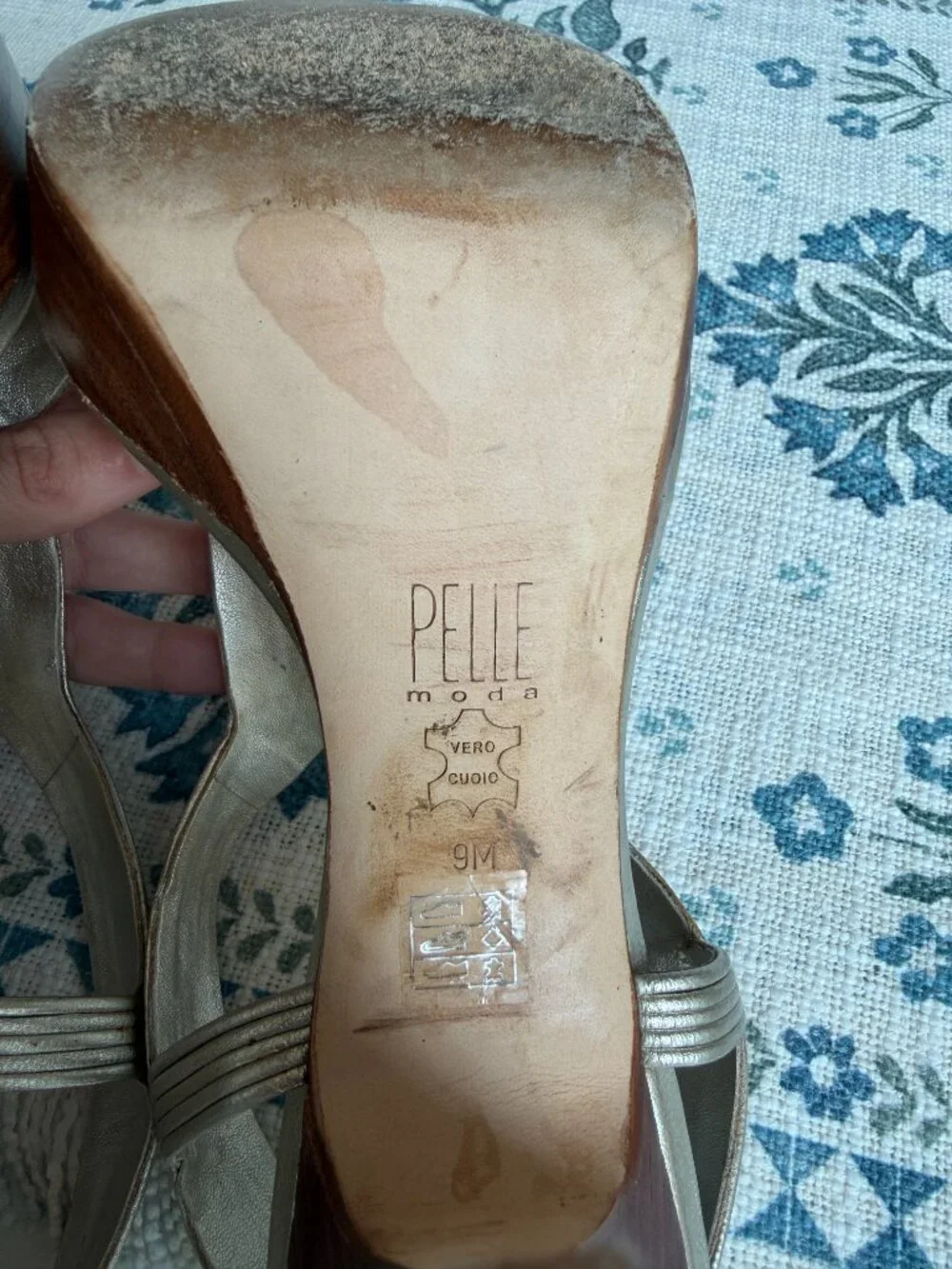 Pelle Moda Platform Heels | Metallic | Womens Size 9